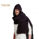 Meeste sall Kerge &uuml;hev&auml;rviline pikk sall Sall Retro puuvillane linane &otilde;ues kaelus riiete aksessuaar must