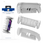 Kaitse&uuml;mbris PlayStation 5 portaali kaugjuhtimism&auml;ngija jaoks koos tugijalaga, TPU-st kaitsekaanega, libisemis- ja kukkumisvastane Package:31.8*13.2*7.7cm valge