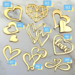 9 designs Ins Style Love Heart Acrylic Cake Topper Birthday Valentine's Day Cake Decoration Wedding Cake Side Acrylic Insert