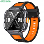 SACOSDING Uus 2,0-tolline 2024 Bluetooth Call Smart Watch Men Sport Fitness Tracker Android IOS kalkulaator 400mAh Suur aku must