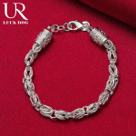 925 Sterling h&otilde;bedane homaariga k&auml;ev&otilde;ru Moodsad pulmaehted 20CM