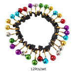 12 tk/pakend Mini v&auml;ike kellukene, v&auml;rviline lambipirn, j&otilde;uluehteis ripats, naljakas kingitus, tarvikud