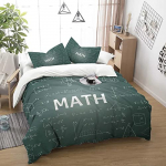 Teadus voodipesukomplekt Liivakell Purpur Galaxy Lohjakate F&uuml;&uuml;sika Formula Tekikott poistele T&uuml;drukutele Matemaatika v&otilde;rrandid Geomeetria 70x133cm 2pcs