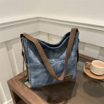 Vintage &uuml;hev&auml;rviline PU-nahast naiste moodne &otilde;lakott Suure mahutavusega, lihtsa laia rihmaga t&ouml;&ouml;lk&auml;imise kopp Crossbody kott 27x10.5x29cm hall v&auml;rv