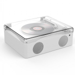 Retro CD-m&auml;ngija Multifunktsionaalne muusikam&auml;ngija Laetavad koduk&otilde;larid koos kaugjuhtimispuldi helitugevusega valge