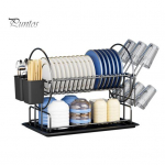 Roostevabast terasest n&otilde;udekuivatusrest 2-korruseline k&ouml;&ouml;gi hoiuriiul roostekindla kattega suur riistahoidik &auml;ravoolus&uuml;steem n&otilde;ude tasside hoiustamine valge