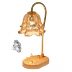 K&uuml;&uuml;nlasoojendaja lamp puidust alusega taimeri funktsiooniga, reguleeritava heledusega l&otilde;hnastatud vahasulataja B