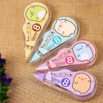 4 tk/pakk Armas Kawaii Sumikko Gurashi valge v&auml;lja korrektori korrektorteip Reklaamkingitus Kirjatarbed Kooli kontoritarbed