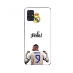Coque Maniacase pour Samsung Galaxy A71 Kylian Mbappe Real Madrid 9 Hola