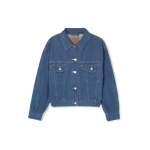 Levis SS22 &Uuml;hev&auml;rviline &Uuml;he n&ouml;&ouml;biga L&otilde;tv Teksist Jakk Naiste jakid Sinine A1978-0000 L gray