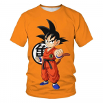Laste riided Anime Dragon Ball Poiss T&uuml;drukud T-s&auml;rk T-s&auml;rk Goku 3D Prinditud L&uuml;hikeste Varrukatega Harajuku Meeste Topid Tees Poisid T&uuml;drukud R&otilde;ivad 130