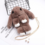 M&auml;ngi surnud k&uuml;&uuml;liku kott armas k&uuml;&uuml;liku imitatsioon Rex k&uuml;&uuml;liku karusnahast kott Palus k&uuml;&uuml;likukott kett j&auml;nesekott crossbody kett naiste kott