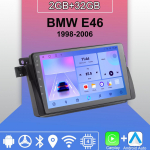 Android Carplay autoraadio BMW E46 1998-2006 jaoks Multimeediam&auml;ngija Peaseade Stereo GPS Navigatsioon BT WIFI 2+32GB 2+32GB