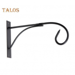 Rauast seinakinnituskonks istutusmasin lillepotid kronstein Vintage stiilis seinakonks kumera otsaga riputamiseks korvide jaoks Laternad linnus&ouml;&ouml;tjad valge