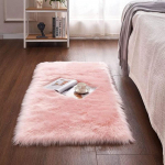 Pehme Magamistoa Villane Vaip Kohev Pestav Laste Toa P&otilde;rand Jalakarvane Matt Kodu Dekor Karvane Voodi&auml;&auml;rne Piirkonna Vaip Elutoa Karusnahast Vaip 60x180cm heleroosa v&auml;rv