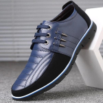 Meeste mugavad vabaaja kingad Suures suuruses kleitkingad Meeste vabaaja nahast kingad S&otilde;idukingad Meeste vabaaja jalan&otilde;ud Oxfordi kingad 38 sinine