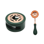 2 TK vahatihendi templikomplekt Lakkiahi lusikaga Vaha tihendi sulatusahi t&auml;ispuidu sulatusahi vahapoti helmeste pulga k&uuml;ttekeha