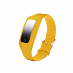 1 tk automaatse staatilise eemaldamise k&auml;ev&otilde;ru inimkeha antistaatiline k&auml;ev&otilde;ru silikoonist k&auml;ev&otilde;ru juhtmevaba intelligentse hoiatustulega yellow