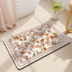 Vannimatt Imav Libisemiskindel Vannitoa Ukse Sissep&auml;&auml;sumatt Vannimatt Diatomiitmuld Polsterdatud Tualettvaip 40 * 60 cm [soft absorbent diatom mud]