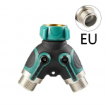 Y-t&uuml;&uuml;pi tsingisulamist voolikujagaja kahepoolne &uuml;ks jagatud kaheks kraaniveejagaja liitmik sisekeermega veejagaja aiatarvikud