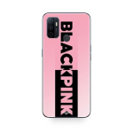 Coque Oppo A32 Blackpink logo rose et noir Maniacase must