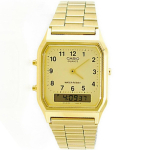 Casio Meeste k&auml;ekell, v&auml;lismaine mudel, taasimporditud toode [Casio] Ana-Digi AQ230GA-9B beige