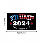 10 tk 2024 Trumpi kleebis Trumpi kohandatud kaitseraua kleebis Trumpi kleebis telefoni&uuml;mbris auto kaitseraua kaunistus presidendivalimiste jaoks 3,9*5,9 tolli