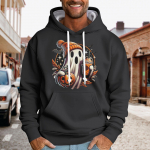Kapuutsiga sporditreeningkost&uuml;&uuml;m Unisex jooksuriided pikkade varrukatega pullover Pusad Pusa XXL must