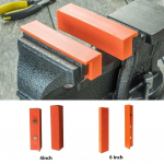 2tk 4/6-tollised magnetilised visepadjad katavad PPT kaitseriba metallist vise pehme t&ouml;&ouml;pinki magnetilise pehme padja l&otilde;ualuu jaoks 4inch