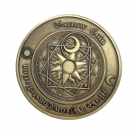 Tarot Twelve Constellation Lucky Coin Stressi leevendavad m&auml;nguasjad &auml;revuse vastu M&auml;lestusm&uuml;ntide kinkeesemed armastatule helehall v&auml;rv