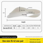 Lamedad jala- ja s&auml;&auml;remarja Valguse korrigeerivad sisetallad kaare toega sizes 35-42