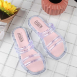 Naiste suvised l&auml;bipaistvad libisemiskindlate sussidega sandaalid &otilde;ues kandmiseks 36 must