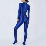 Naiste klubi tantsuetenduse kost&uuml;&uuml;m Skinny Jumpsuit Full Body Bodystocking Rash Guard sukeldumiseks Surfamine Jooga Poletants XL tumesinine v&auml;rv