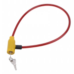 Jalgrattalukk 1tk rattakaabel vargusvastane jalgratta t&otilde;ukeratas must