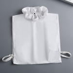 Magus volangiga p&uuml;stkrae naiste poolpluusile pitsist eemaldatav kaelus dekoratiivne valekrae