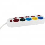 Mitmekordne plokk &ndash; GAO &ndash; 5 prise &ndash; Avec katkestused, 16A, 230V