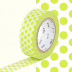 Masking Tape MT Pois vert anis - dot lime