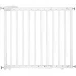 Badabulle Barri&egrave;re de S&eacute;curit&eacute; Deco Pop - Barri&egrave;re Extensible pour Ouverture de 63 &agrave; 106cm - Fixation Vis, Blanc