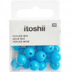 Perles en plastique - Turquoise - 10 mm - 24 pcs - Objets d&eacute;coratifs - Mixte