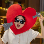 Naljakas pl&uuml;&uuml;sist m&uuml;ts Multifilm Armastus Cupido nool Soe m&uuml;ts Loominguline Uudne M&uuml;tsid Peo Cosplay Rekvisiidid S&otilde;brap&auml;eva pihtimusrekvisiidid