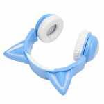 Kassi k&otilde;rva Bluetooth-peakomplekt Stereo armas ja k&otilde;rge tundlikkusega sisseehitatud mikrofon, reguleeritav LED-peakomplekt lastele sinine