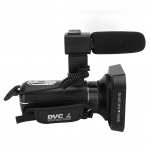 4K videokaamera kaugjuhtimispuldi mikrofoniga objektiivivarjuk 18X digitaalse suumiga digikaamera jaoks