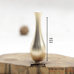 Antiikne messingist mini lauavaas - elegantne dekoratiivne lillekimp elutuppa