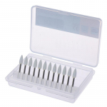 Hambaravi Valged Poleerkivid Leegi Kujuga Koonus Puurid Arkansase Kivi 12 tk / Komplekt