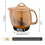 Automaatne keraamiline ravimikeetmispott koduseks kasutamiseks Black Ceramic Inner Pot