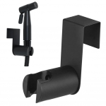 1 tk roostevabast terasest hoidik konksu riidepuu bidee pihusti hoidik WC vannitoa kinnituse riputusklamber k&auml;sidu&scaron;i jaoks must