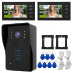 7-tollise HD-video uksekella intercom-komplekt koduv&auml;rava sisenemiss&uuml;steem Keyfo 806MJID12-ga