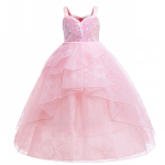 Maagilise Halva N&otilde;ia Cosplay Glinda Roosa Laste Kleit 110cm roosa