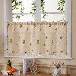 Tikitud lillelised l&uuml;hikesed kardinad Elutoa kardinad magamistoa uste akende rulood One Size