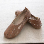 Linased &otilde;&otilde;nsad hingavad sandaalid Naiste tasase p&otilde;hjaga pehme tallaga nahast kingad &uuml;mmarguse ninaga Rooma kingad vabaaja t&ouml;&ouml;kingad kevadsuvi 36 khaki